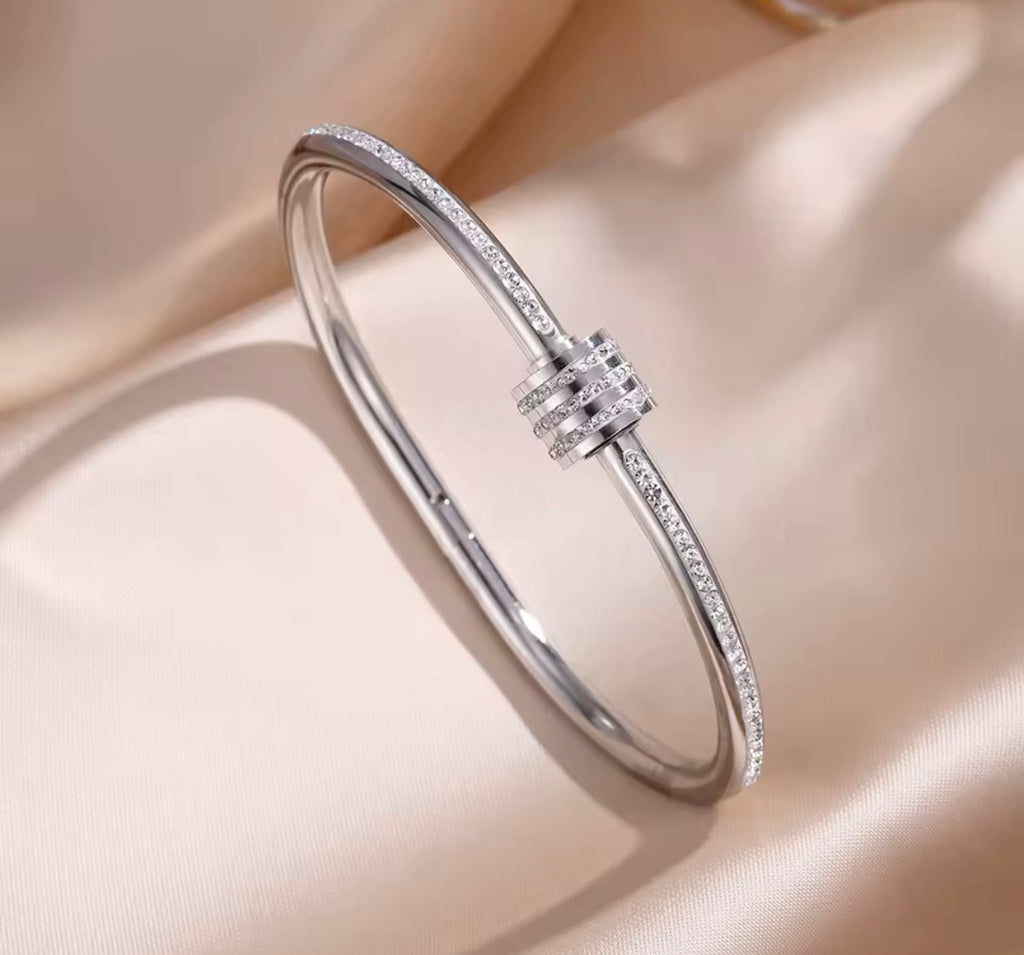 Luxury Edelstahl Armband für Damen – Elegantes Schmuck Armband mit Zirkonia