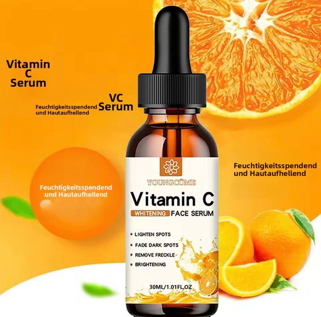 Vitamin C Facial Essence Hyaluronic Acid Dark Skin Brighten Serum Fade Fine Lines Moisturizing Repair Dull Serum Face Skin Care