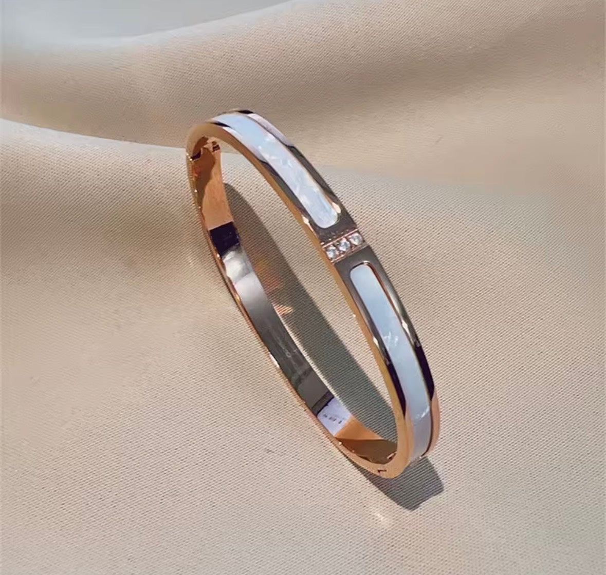 Luxury Edelstahl Armband für Damen – Elegantes Schmuck Armband mit Zirkonia