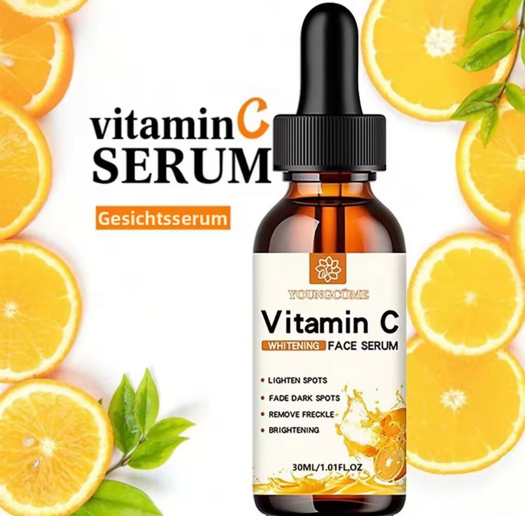 Vitamin C Facial Essence Hyaluronic Acid Dark Skin Brighten Serum Fade Fine Lines Moisturizing Repair Dull Serum Face Skin Care
