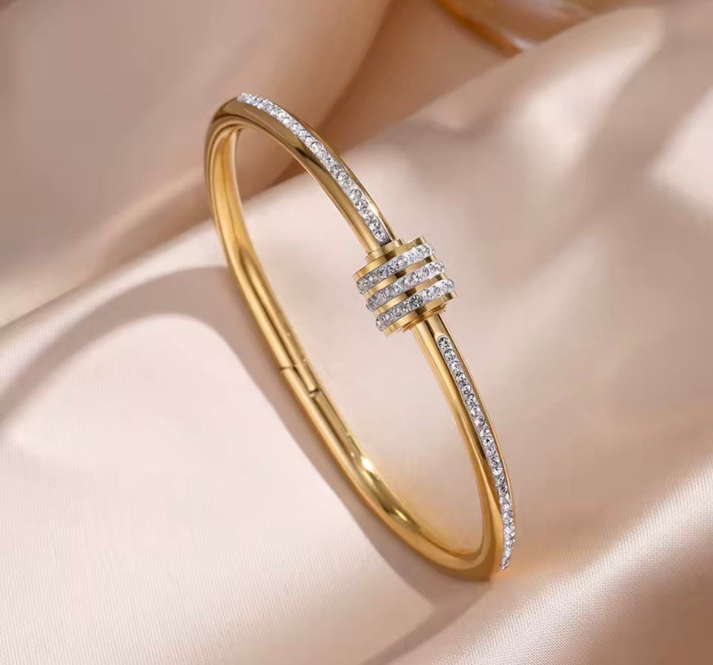 Luxury Edelstahl Armband für Damen – Elegantes Schmuck Armband mit Zirkonia