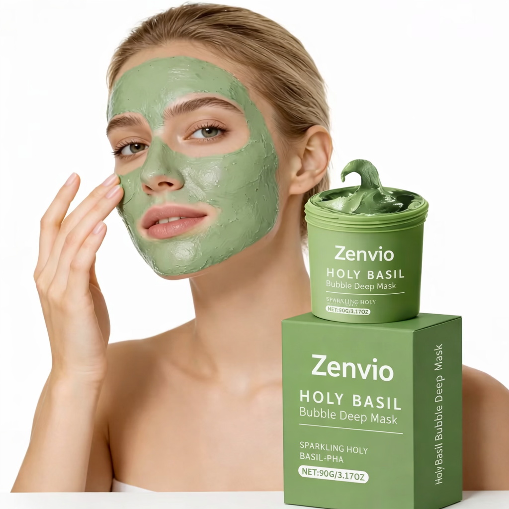 Holy Basil Bubble Deep Mask – Tiefenreinigende Gesichtsmaske gegen Mitesser & fettige Haut