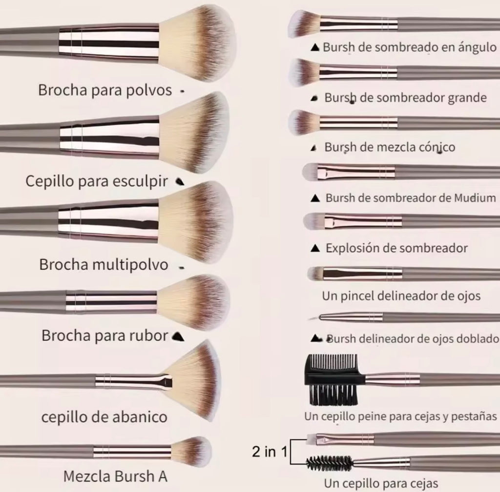 Professionelles Make-up Pinsel Set – 20-teilig mit Beauty Blender