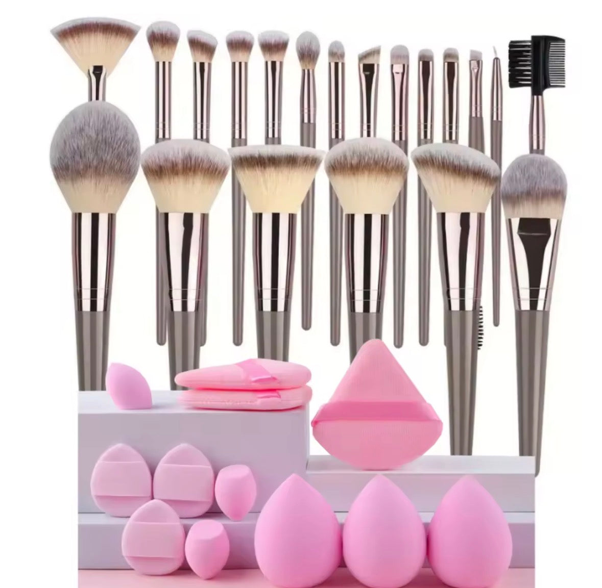 Professionelles Make-up Pinsel Set – 20-teilig mit Beauty Blender