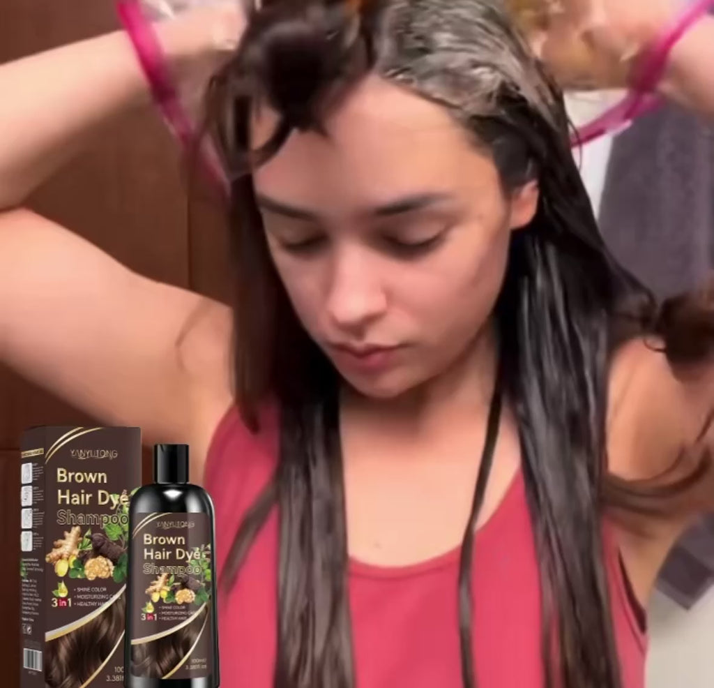 3 in 1 Turmeric Color-Treated Shampoo, Nourishing Color-Treated Shampoo Gentle Formula, Plant-Based, Light Beige